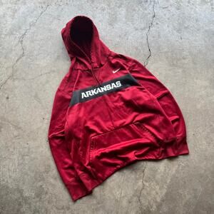 Red Nike Arkansas Hoodie